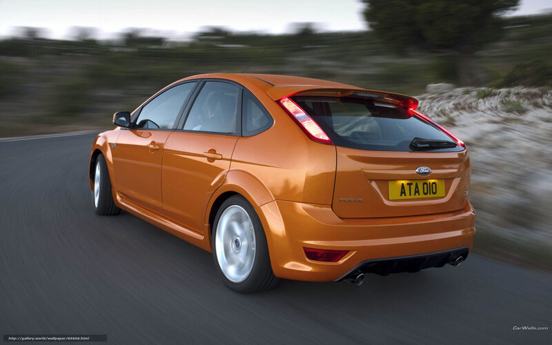 Orange Ford Focus Car — Dynamic