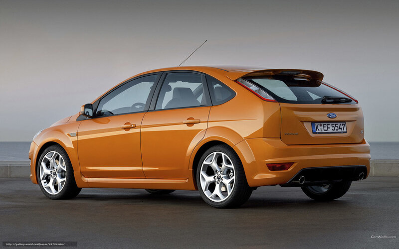 Orange Ford Focus ST