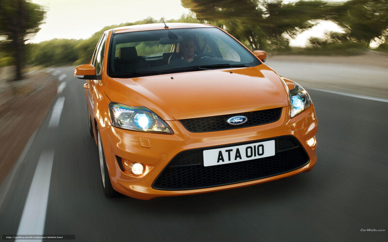 Orange Ford Focus