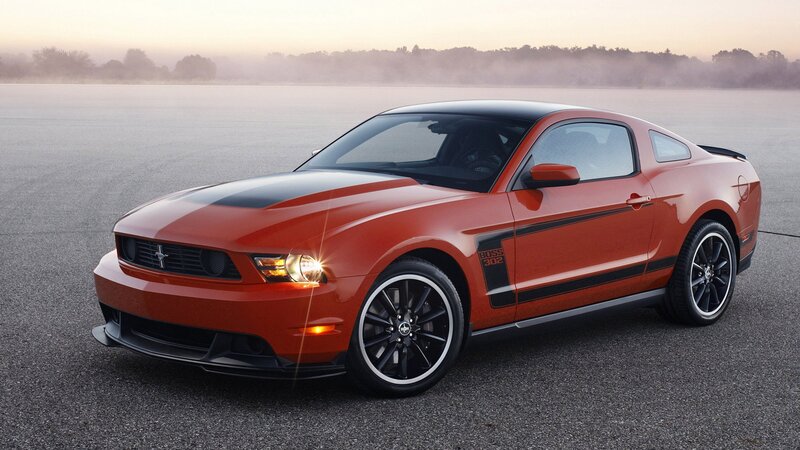 Orange Ford Mustang Boss 302
