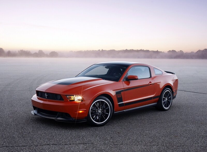 Orange Ford Mustang Boss 302
