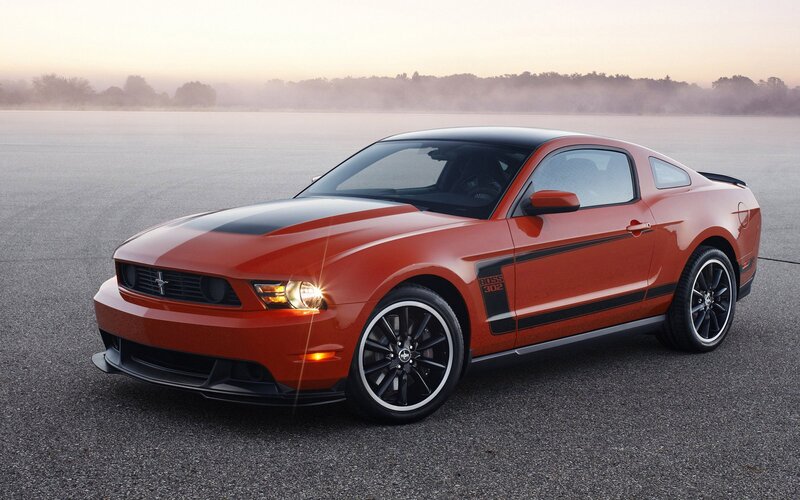 Orange Ford Mustang Boss 302