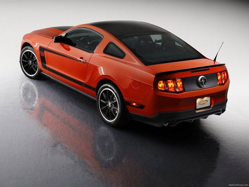 Orange Ford Mustang Boss 302