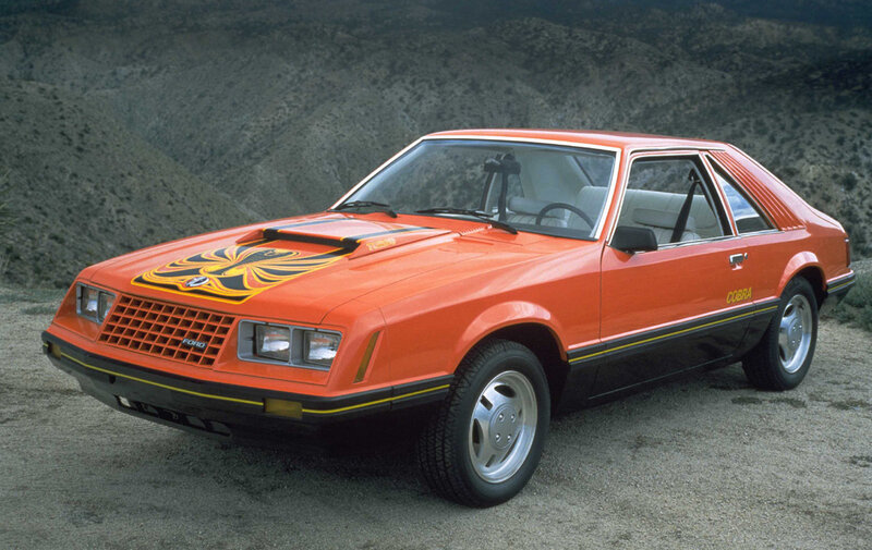 Orange Ford Mustang Cobra
