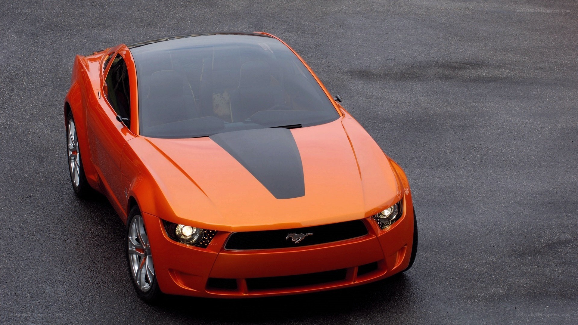 Orange Ford Mustang Concept