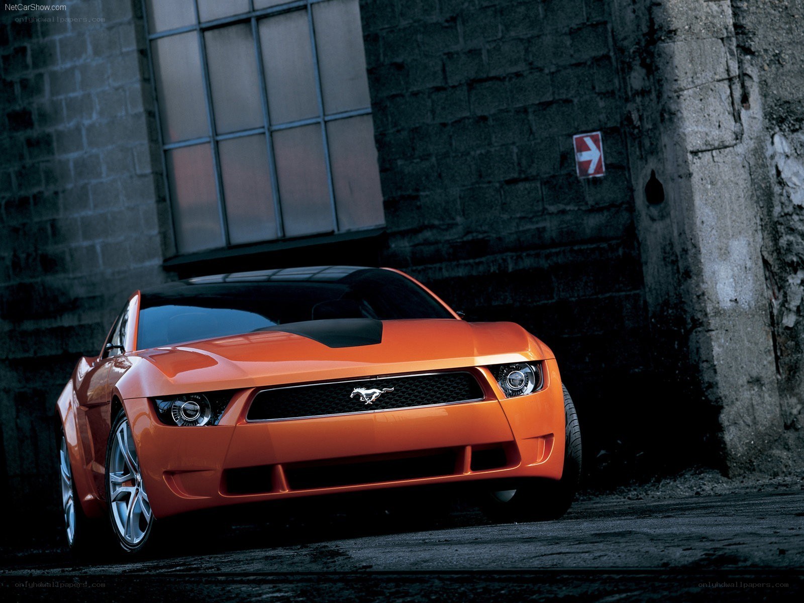 Orange Ford Mustang Concept