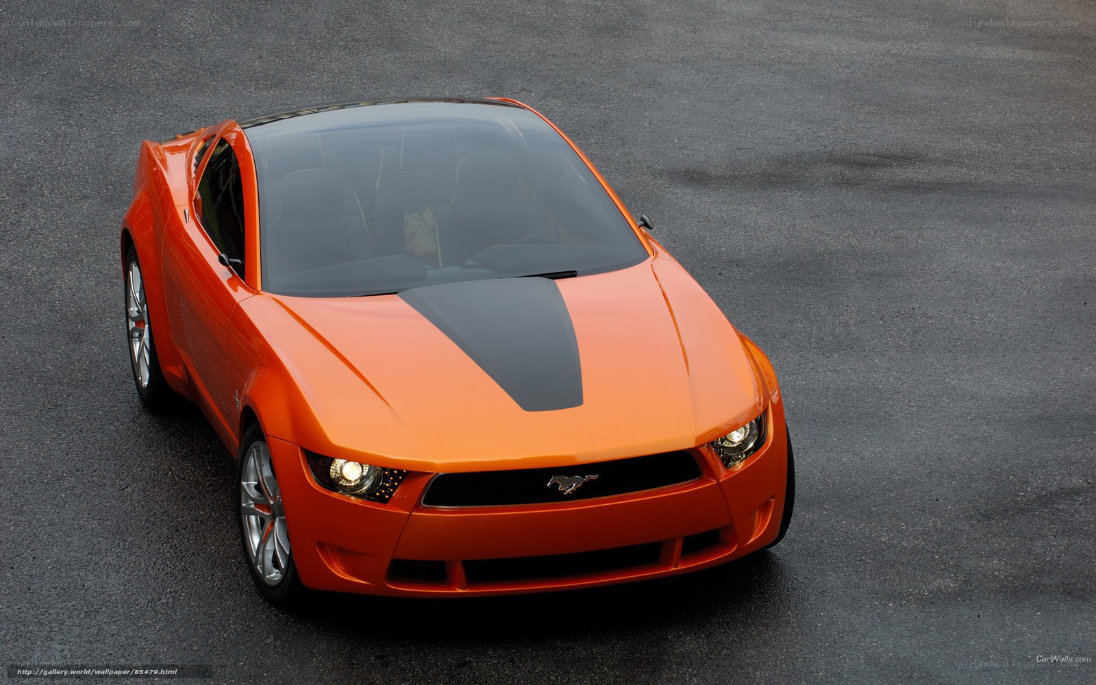 Orange Ford Mustang Concept