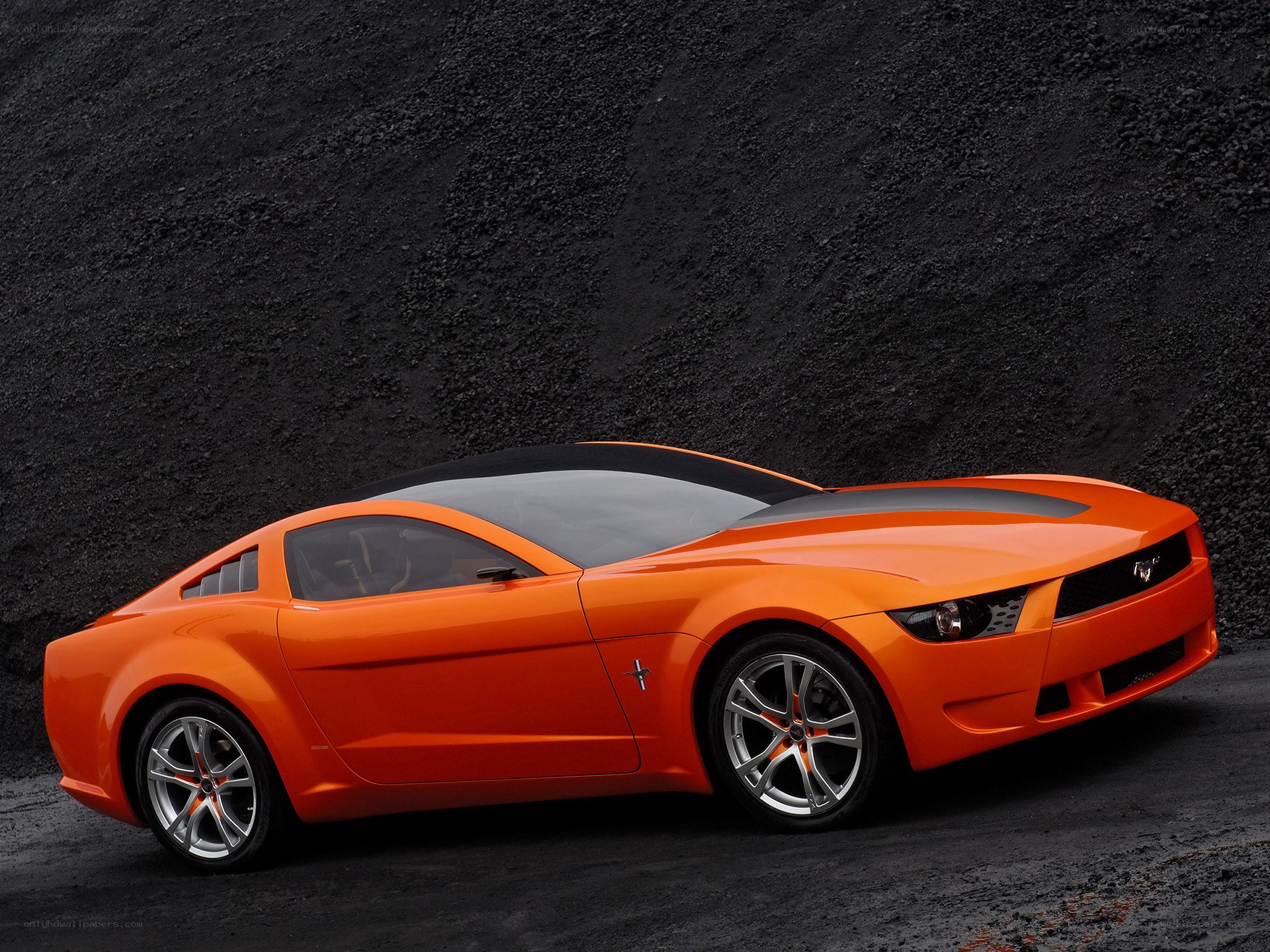 Orange Ford Mustang Concept