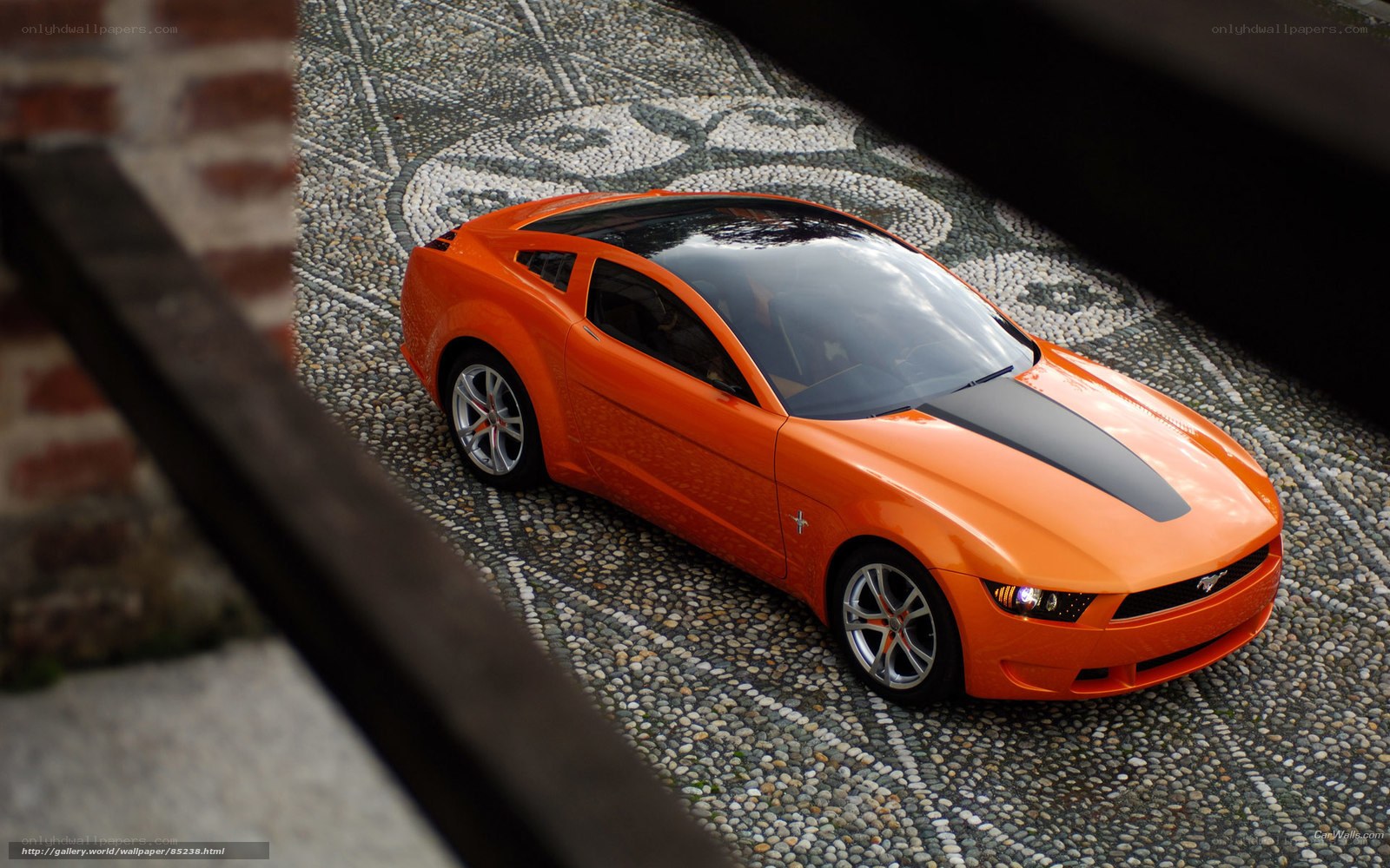 Orange Ford Mustang Concept