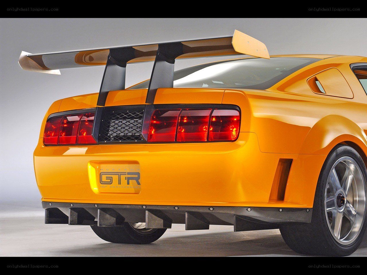 Orange Ford Mustang GTR