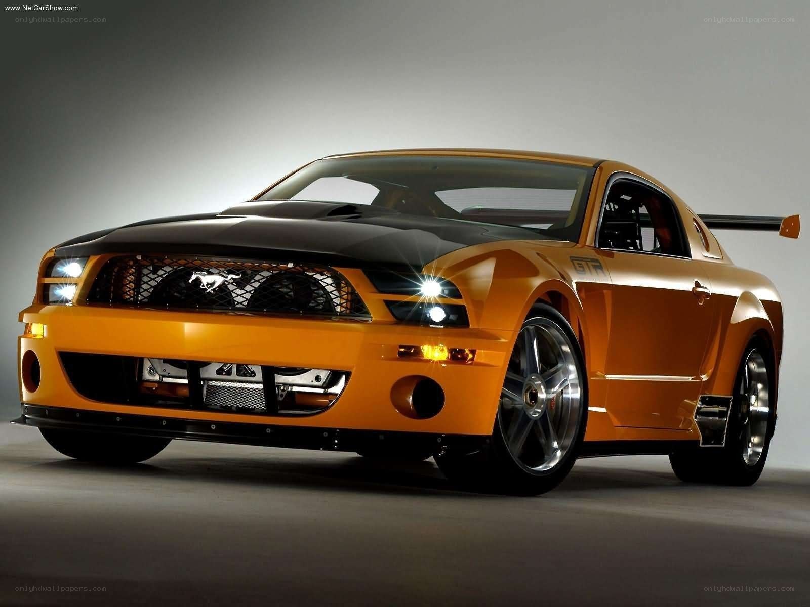 Orange Ford Mustang GTR Concept