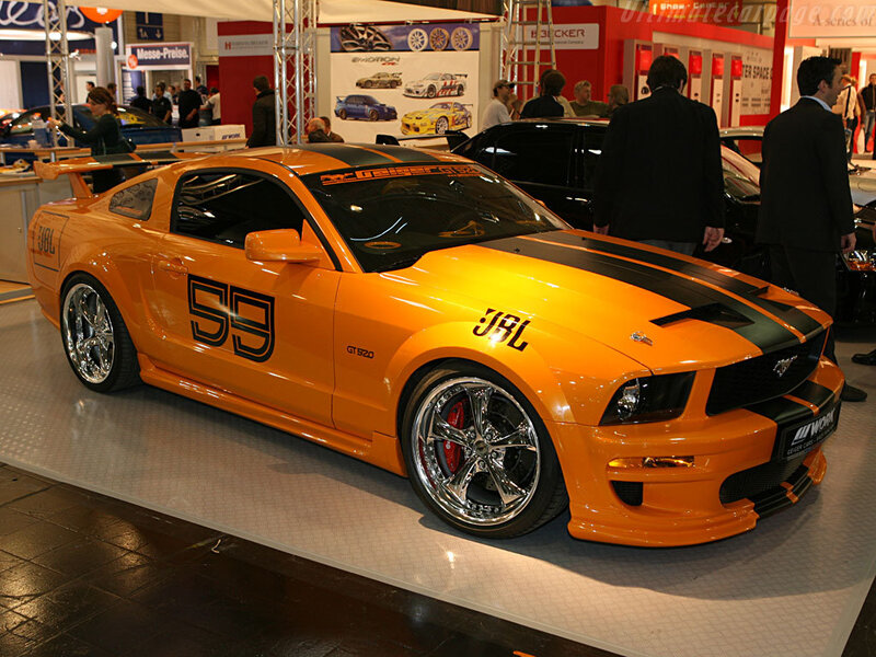 Orange Ford Mustang — Showroom