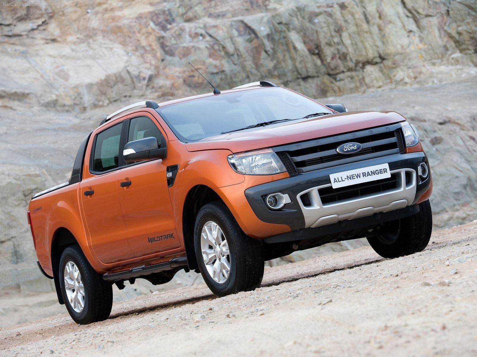 Orange Ford Ranger Wildtrak