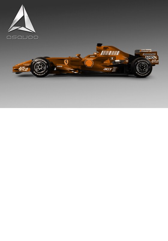 orange formula one car