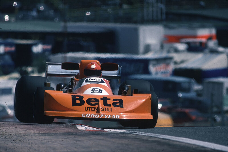 Orange Formula One Car — Dynamic, Afternoon, Photograph, Racing Driver, Track