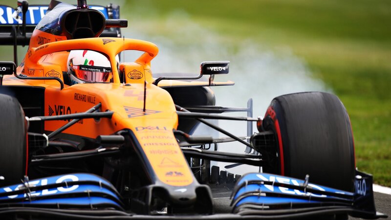 Orange Formula One Car — Dynamic, Photograph, Driver
