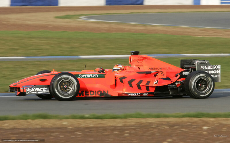 Orange Formula One Car — Dynamic