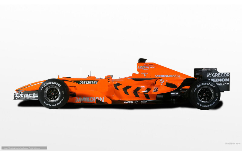 Orange Formula One Car — Neutral