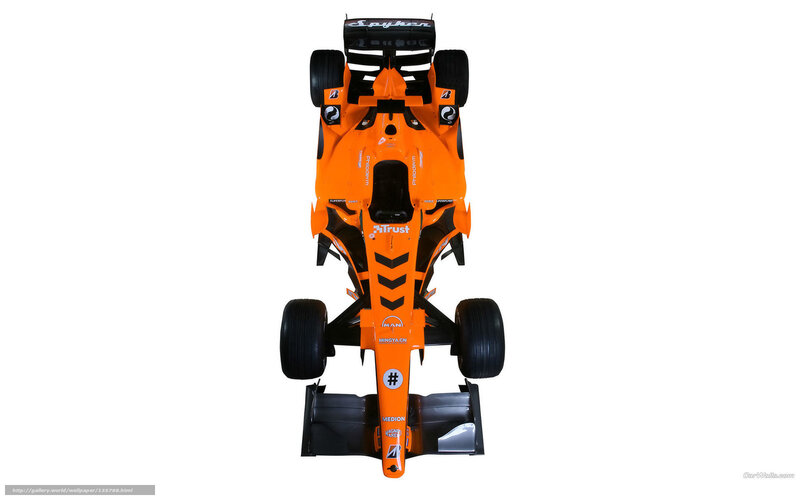 orange formula one car