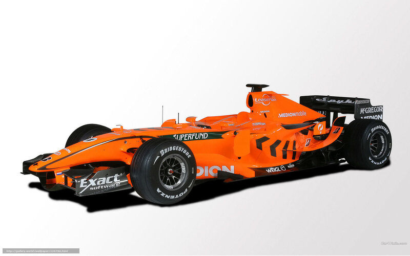 orange formula one race car