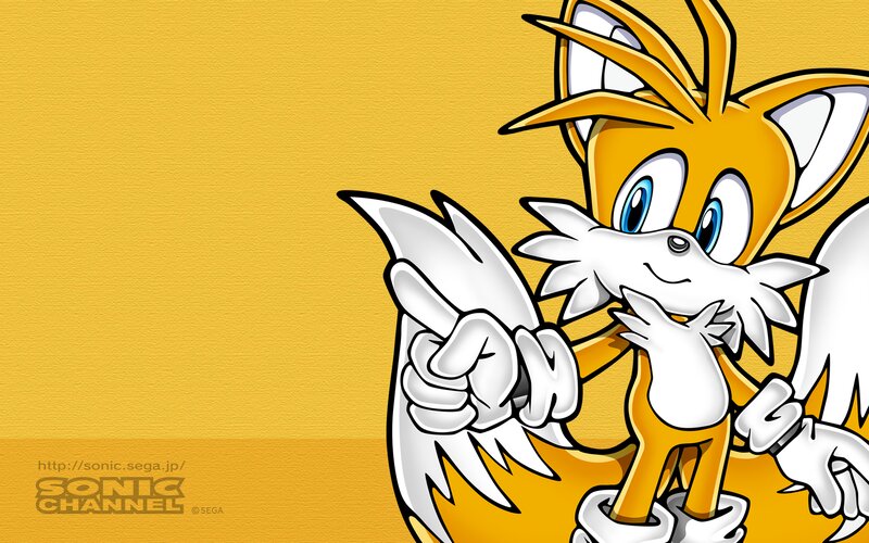 Orange Fox Character — Yellow, Playful