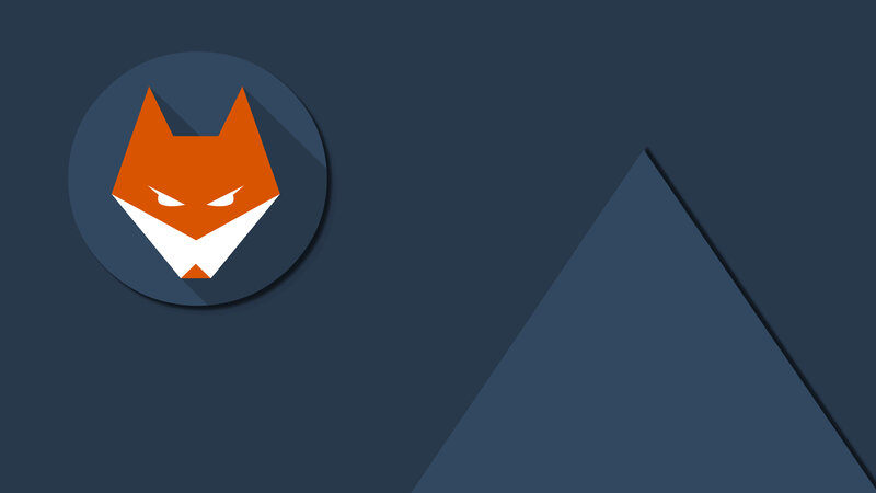 Orange Fox Head Logo