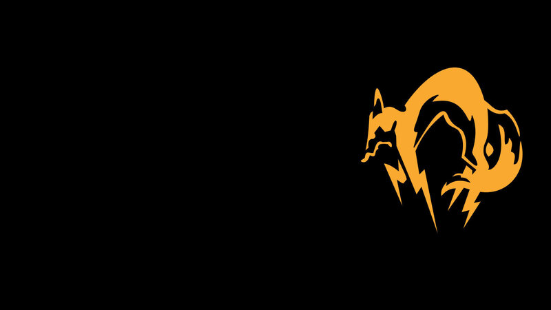 orange fox logo on black