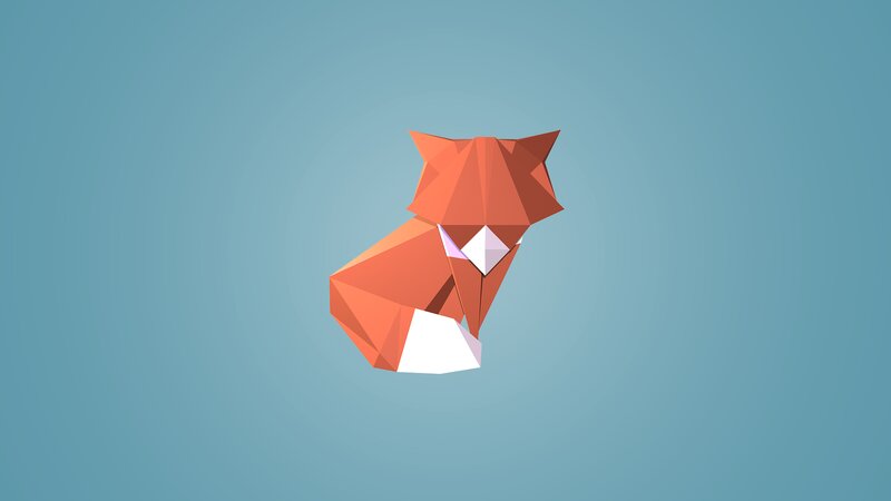 Orange Fox Origami