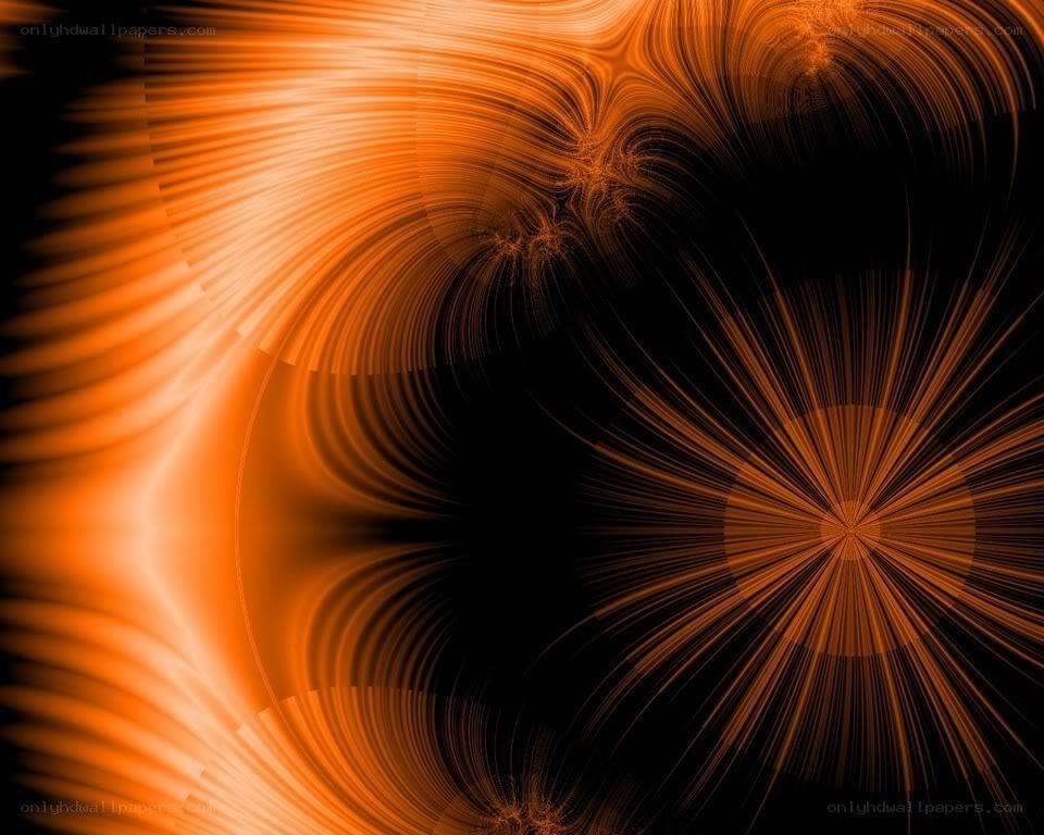 orange fractal abstract pattern
