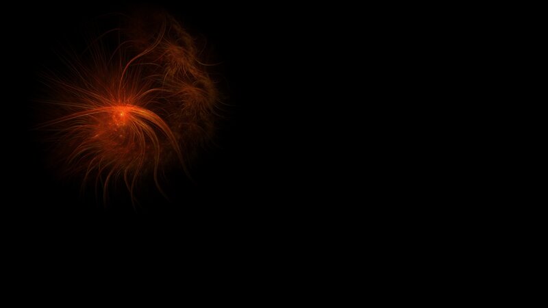Orange Fractal Burst