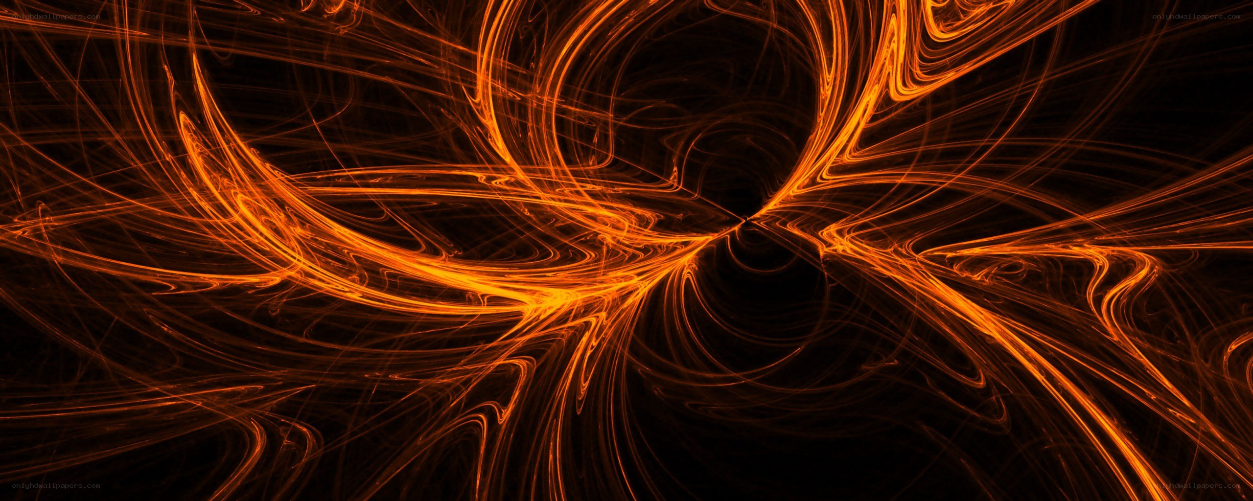 orange fractal swirls