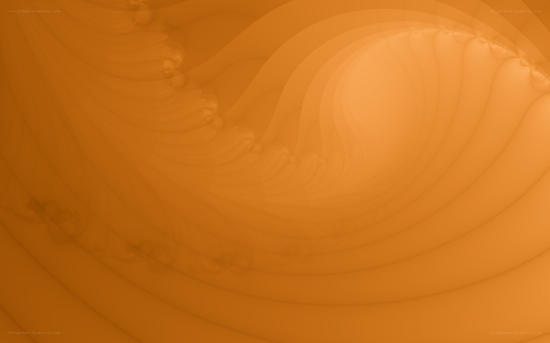 orange fractal wave pattern