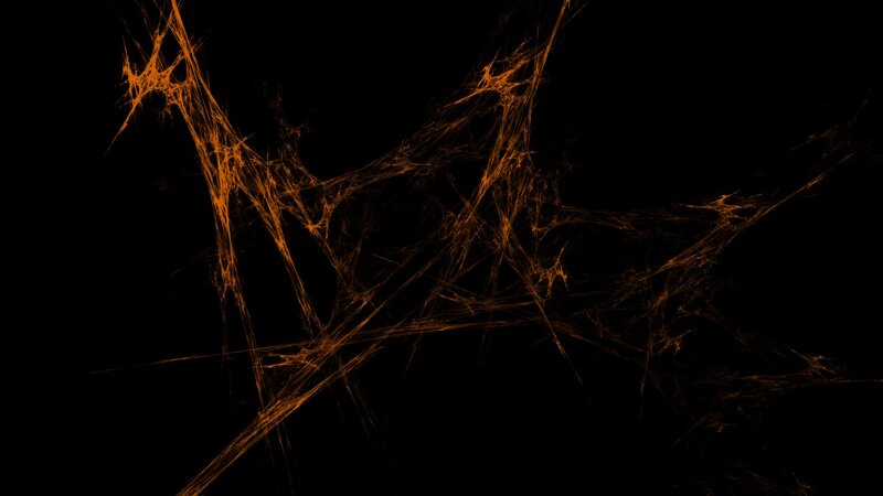 orange fractal web pattern