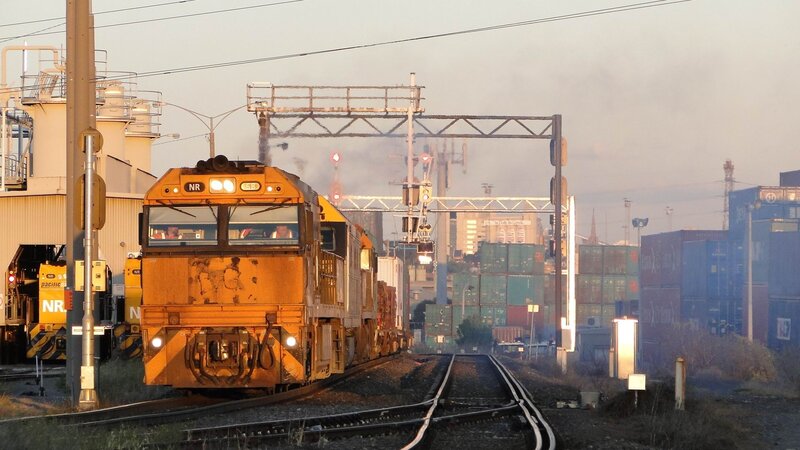 Orange Freight Train — Yellow