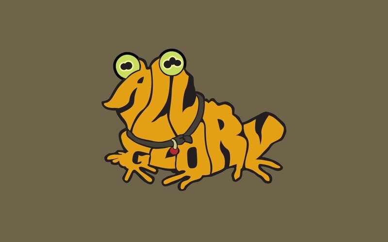 Orange Frog Character