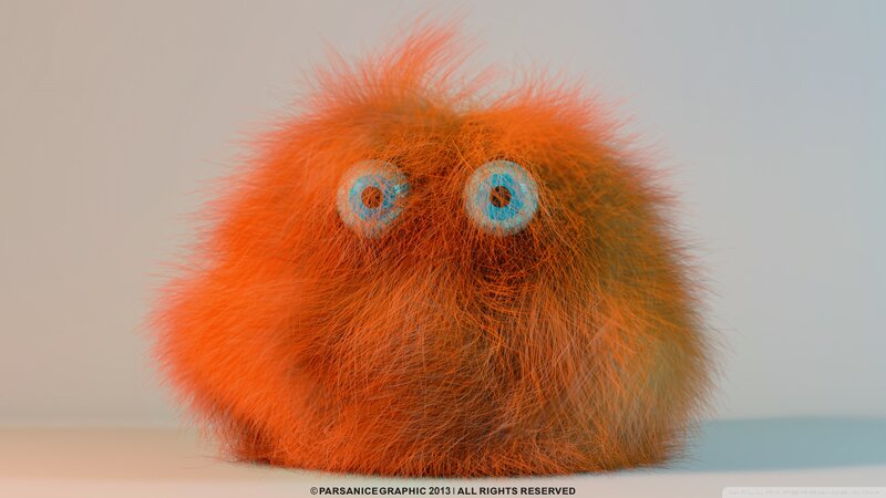 Orange Furry Creature — Neutral