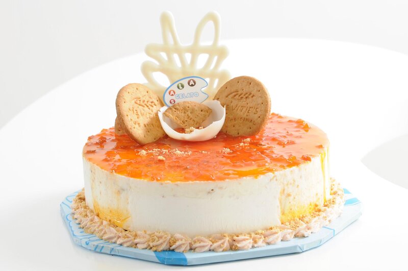 Orange Gelato Cake