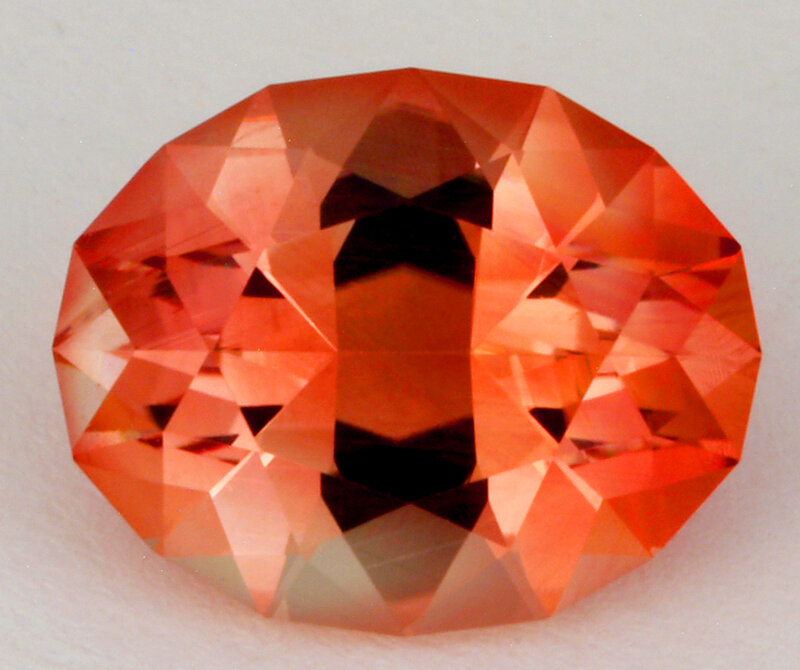 orange gemstone cut