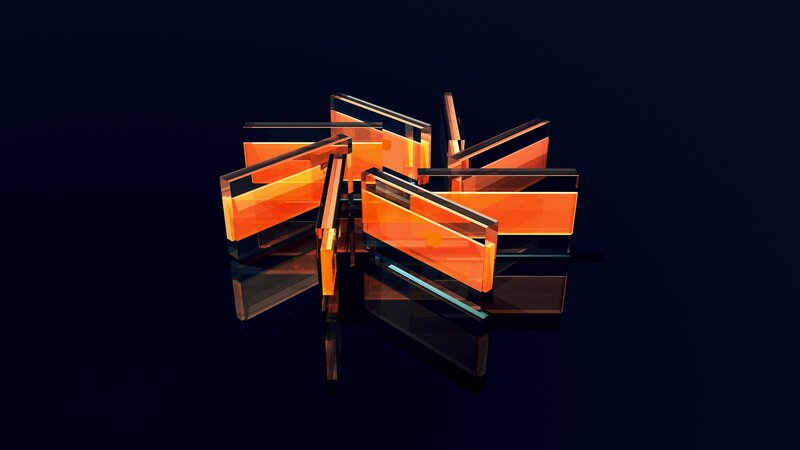 Orange Glass Blocks