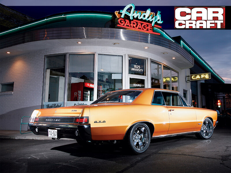 Orange GTO at Andy's Garage