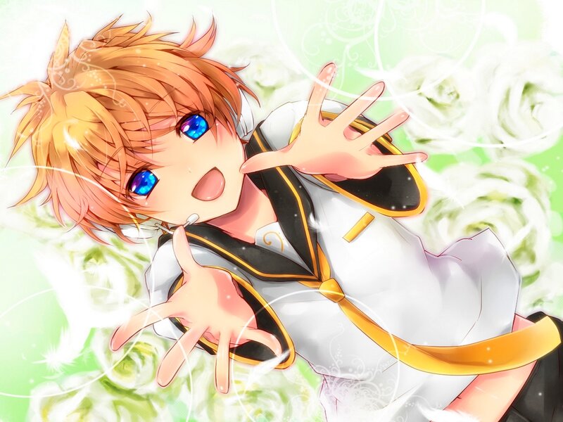 Orange-haired Anime Boy — Green