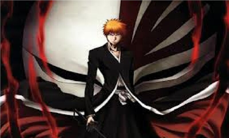 Orange-haired Anime Character — Black, Dramatic, Black Coat