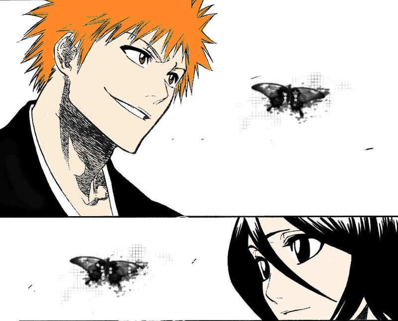 Orange-haired Anime Character — Black, Dramatic