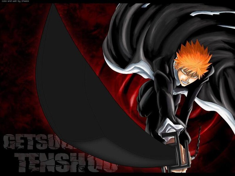 Orange-haired Anime Character — Black