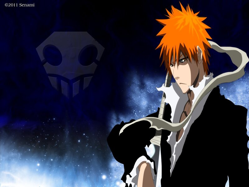 Orange-haired Anime Character — Blue, Dramatic