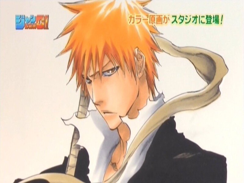 Orange-haired Anime Character — Orange, Serious, Sword