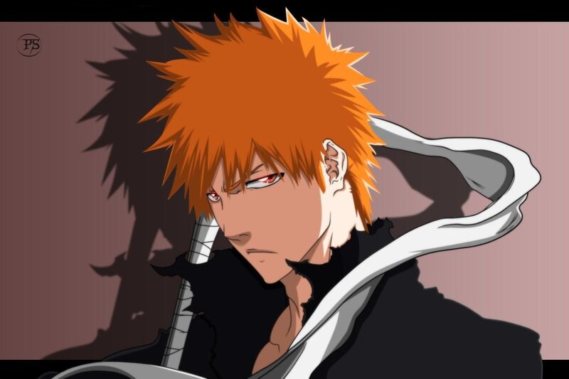 Orange-haired Anime Character — Orange, Serious