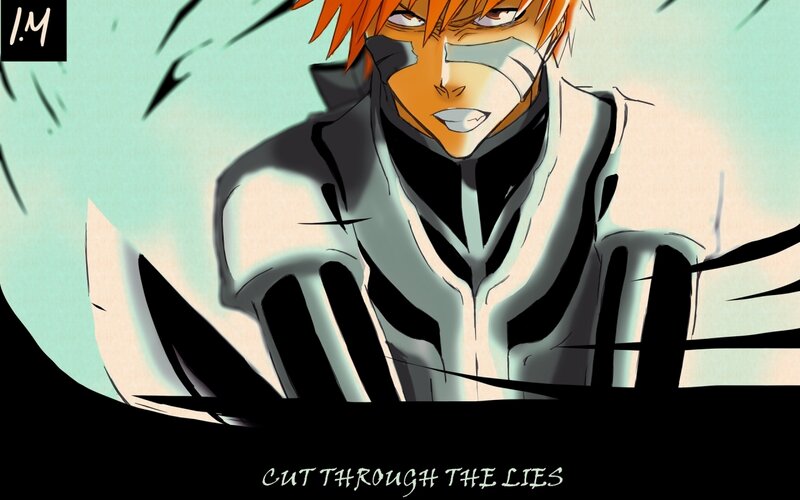 Orange-haired Anime Character — White