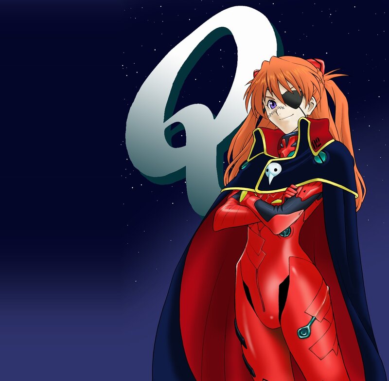 Orange-haired Anime Girl — Red, Dramatic