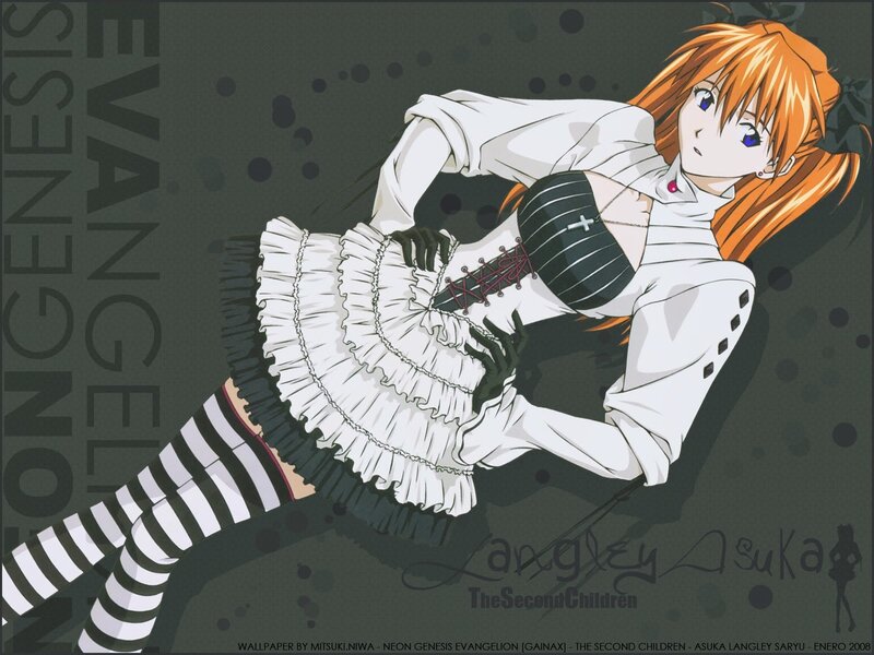 Orange-haired Anime Girl — White, Dramatic